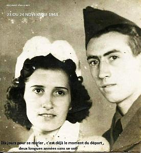 036 c  1943 11 12 Dix jours c'est vite passe mes parents sont tristes._.Separation pour 2 ans de guerre